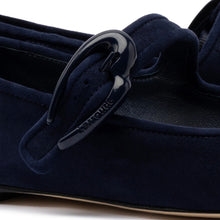 Load image into Gallery viewer, Verona Ballet Flat In Navy Suede