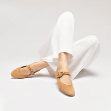 Load image into Gallery viewer, Verona Ballet Flat In Peanut Suede