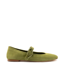 Load image into Gallery viewer, Verona Ballet Flat In Seaweed Suede