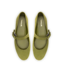 Load image into Gallery viewer, Verona Ballet Flat In Seaweed Suede