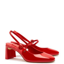 Load image into Gallery viewer, Georgina Pump In Scarlet Patent Leather