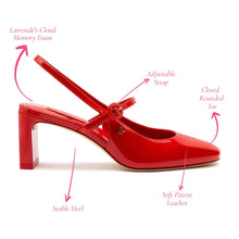 Load image into Gallery viewer, Georgina Pump In Scarlet Patent Leather