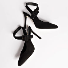 Load image into Gallery viewer, Deena By Larroudé Pump In Black Suede