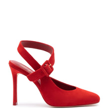 Load image into Gallery viewer, Deena By Larroudé Pump In Red Suede