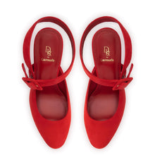 Load image into Gallery viewer, Deena By Larroudé Pump In Red Suede