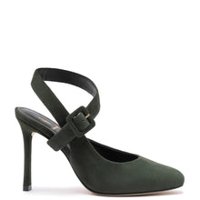 Load image into Gallery viewer, Deena By Larroudé Pump In Deep Olivine Suede