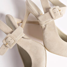 Load image into Gallery viewer, Deena By Larroudé Pump In Mushroom Grey Suede