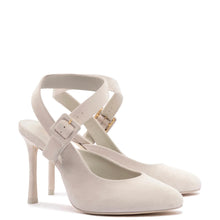 Load image into Gallery viewer, Deena By Larroudé Pump In Mushroom Grey Suede