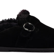 Load image into Gallery viewer, Milan Fur Clog In Black Suede