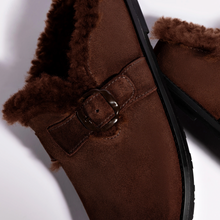 Load image into Gallery viewer, Milan Fur Clog In Brown Suede