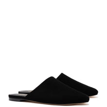 Load image into Gallery viewer, Venice Flat Mule and Pouch Kit In Black Suede