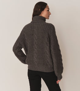 LEIGHTON SWEATER -- DARK GREY