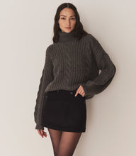 Load image into Gallery viewer, LEIGHTON SWEATER -- DARK GREY