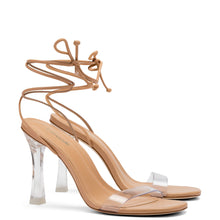 Load image into Gallery viewer, Gloria Sandal In Tan Leather and Vinyl