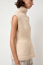 Load image into Gallery viewer, Lauren Manoogian Handknit Peplum Shell in Alabaster