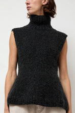 Load image into Gallery viewer, Lauren Manoogian Handknit Peplum Shell in Ink