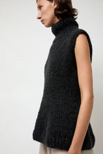 Load image into Gallery viewer, Lauren Manoogian Handknit Peplum Shell in Ink