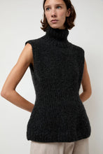 Load image into Gallery viewer, Lauren Manoogian Handknit Peplum Shell in Ink