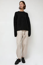 Load image into Gallery viewer, Lauren Manoogian Vello Crewneck in Black