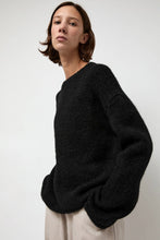 Load image into Gallery viewer, Lauren Manoogian Vello Crewneck in Black