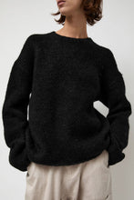 Load image into Gallery viewer, Lauren Manoogian Vello Crewneck in Black