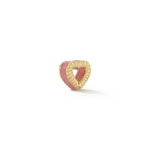 Load image into Gallery viewer, New Leona Collection Heart Slider Rhodocrosite Inlay Charm