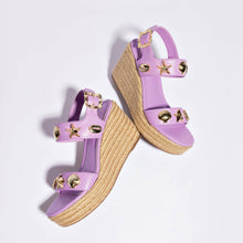 Load image into Gallery viewer, Madison Espadrille In Lilac Leather