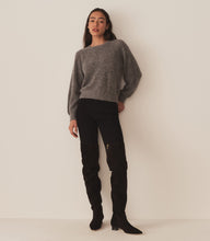 Load image into Gallery viewer, MARSENA SWEATER -- DARK HEATHER GREY