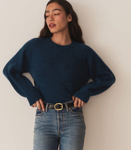 MARSENA SWEATER -- DEEP SAPPHIRE