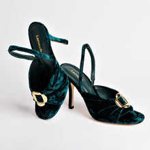 Load image into Gallery viewer, Mayfair Sandal In Jungle Velvet