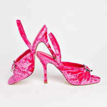 Load image into Gallery viewer, Mayfair Sandal In Pink Velvet