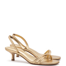 Load image into Gallery viewer, Mini Annie Sandal In Gold Metallic Leather