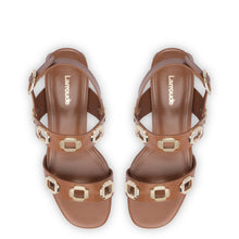 Load image into Gallery viewer, Milan Sandal In Caramel Leather