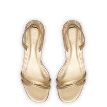 Load image into Gallery viewer, Mini Annie Sandal In Gold Metallic Leather