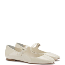 Load image into Gallery viewer, Blair Ballet Flat In Ivory Patent Leather