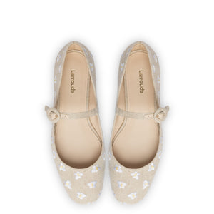 Blair Ballet Flat In Raw Linen