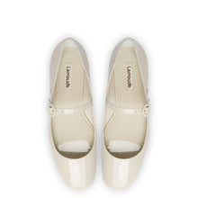 Load image into Gallery viewer, Blair Ballet Flat In Ivory Patent Leather