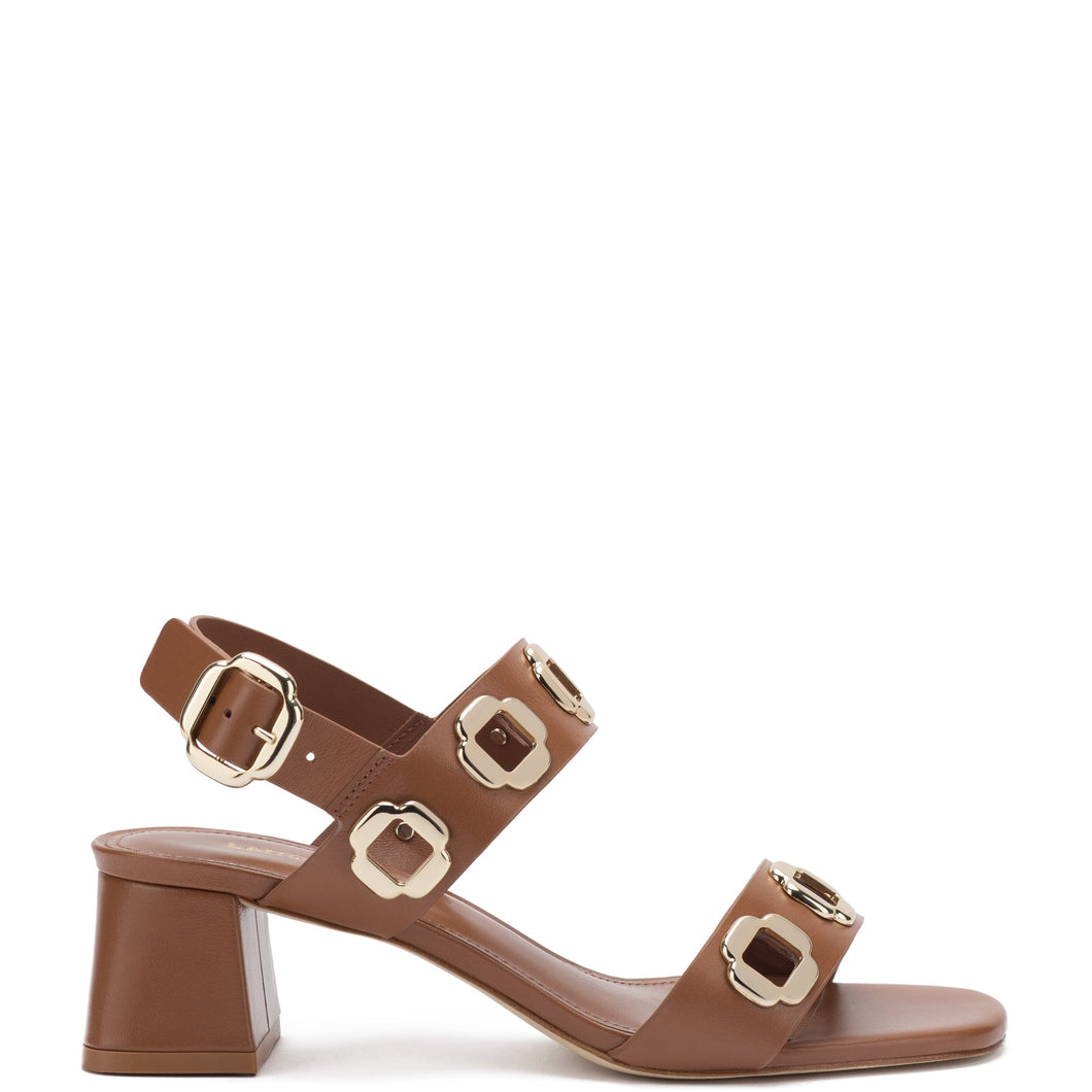 Milan Sandal In Caramel Leather