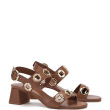 Load image into Gallery viewer, Milan Sandal In Caramel Leather