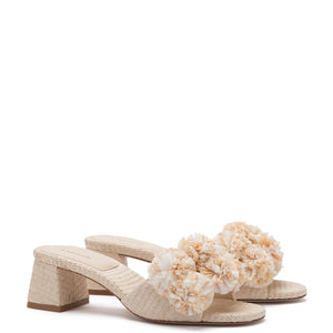 Brigitte Mule In Natural Raffia