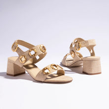 Load image into Gallery viewer, Milan Sandal In Beige Raffia