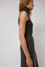 Load image into Gallery viewer, Modern Weaving Cashmere Mock Collar Rib Top in Olive Melange