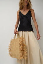 Load image into Gallery viewer, Modern Weaving Straight Fringe Square Bag in Natural