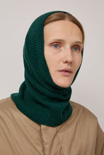 Load image into Gallery viewer, Muhlbauer Jael Ribbed Cashmere Hood in Fir