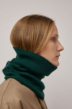 Load image into Gallery viewer, Muhlbauer Jael Ribbed Cashmere Hood in Fir