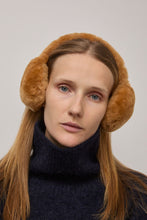 Load image into Gallery viewer, Muhlbauer Janis Lambskin Ear Muffs in Gold