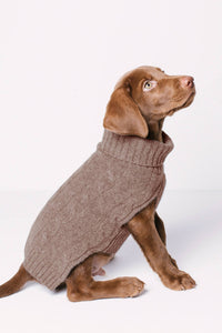 CABLE DOG SWEATER