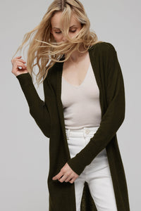 FAYE LONGLINE CASHMERE CARDIGAN