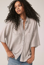 Load image into Gallery viewer, RUE BUTTON-UP CASHMERE TOP