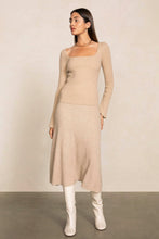 Load image into Gallery viewer, MIRA RIBBED MIDI SKIRT